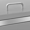 vidaXL Quadruple Wheelie Bin Shed 276.5x77.5x112.5 cm Stainless Steel