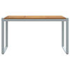 vidaXL Garden Table with U-shaped Legs 140x80x75 cm Solid Wood Acacia