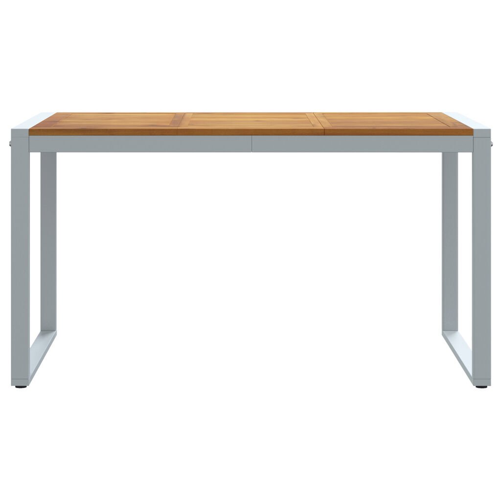 vidaXL Garden Table with U-shaped Legs 140x80x75 cm Solid Wood Acacia
