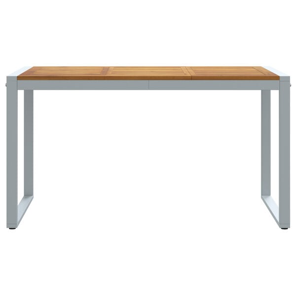 vidaXL Garden Table with U-shaped Legs 140x80x75 cm Solid Wood Acacia