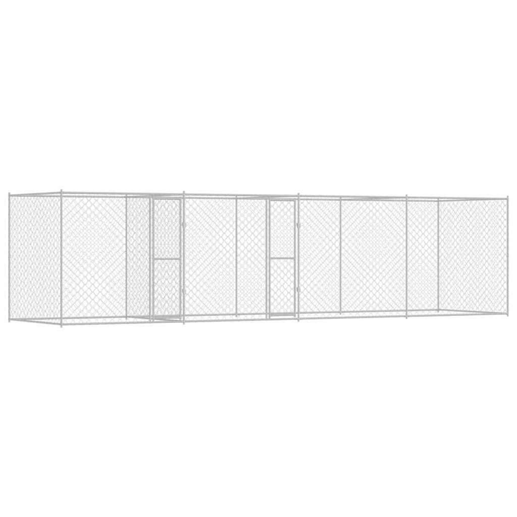 Dog Cage Silver 800 x 200 x 200 cm Galvanised Steel