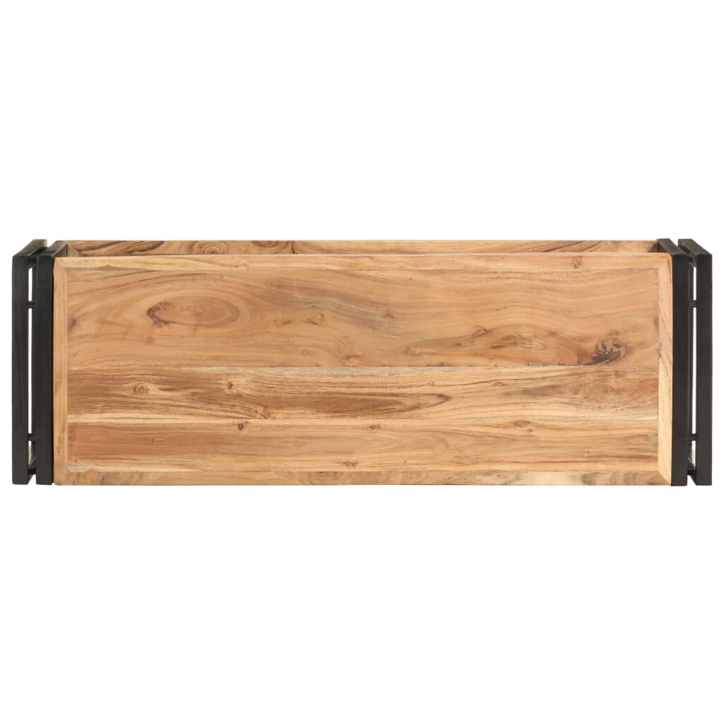 vidaXL TV Cabinet 90x30x40 cm Solid Acacia Wood