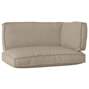 vidaXL Pallet Cushion Set 3 pcs Taupe Oxford Fabric