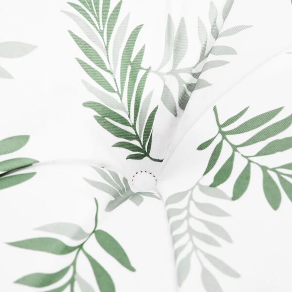 vidaXL Garden Bench Cushion Leaf Pattern 150x50x7 cm Oxford Fabric