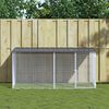 vidaXL Chicken Cage with Roof Anthracite 203x98x90 cm Galvanised Steel