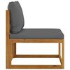 vidaXL 12 Piece Garden Lounge Set with Cushion Solid Acacia Wood