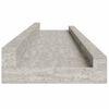 vidaXL Wall Shelves 2 pcs Concrete Grey 80x9x3 cm