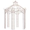 vidaXL Garden Pavilion Antique Brown 3 m Iron