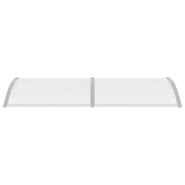 vidaXL Door Canopy Grey 240x100 cm PC