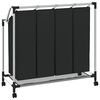 Laundry sorter with 4 bags black grey