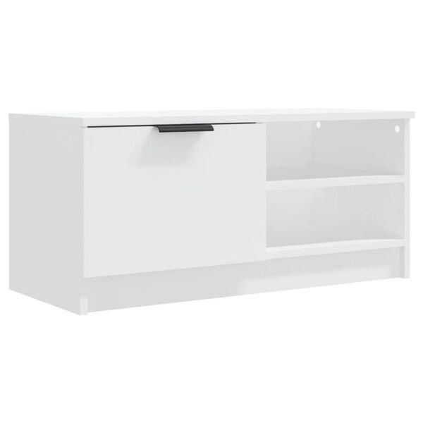 vidaXL TV Cabinet White 80x35x36.5 cm Engineered Wood