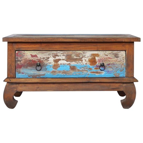 vidaXL Coffee Table 80x50x40 cm Reclaimed Teak Wood
