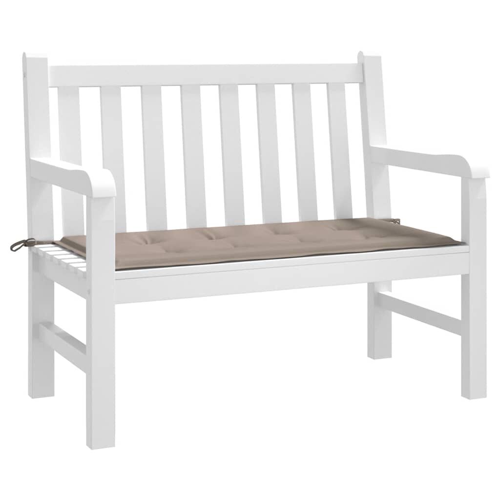vidaXL Garden Bench Cushion Taupe 100x50x4 cm Oxford Fabric