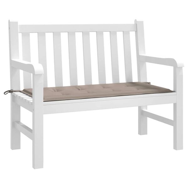 vidaXL Garden Bench Cushion Taupe 100x50x4 cm Oxford Fabric