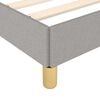 vidaXL Bed Frame without Mattress Light Grey 100x190 cm Twin Fabric