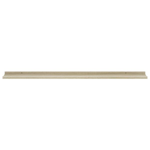 vidaXL Wall Shelves 2 pcs White and Sonoma Oak 115x9x3 cm