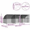 vidaXL Chicken Cage Silver 600 x 200 x 198.5 cm Galvanised Steel