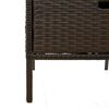 vidaXL Garden Storage Cabinet Brown 55x59x80 cm Poly Rattan