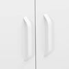 vidaXL Storage Cabinet White 80x35x101.5 cm Steel