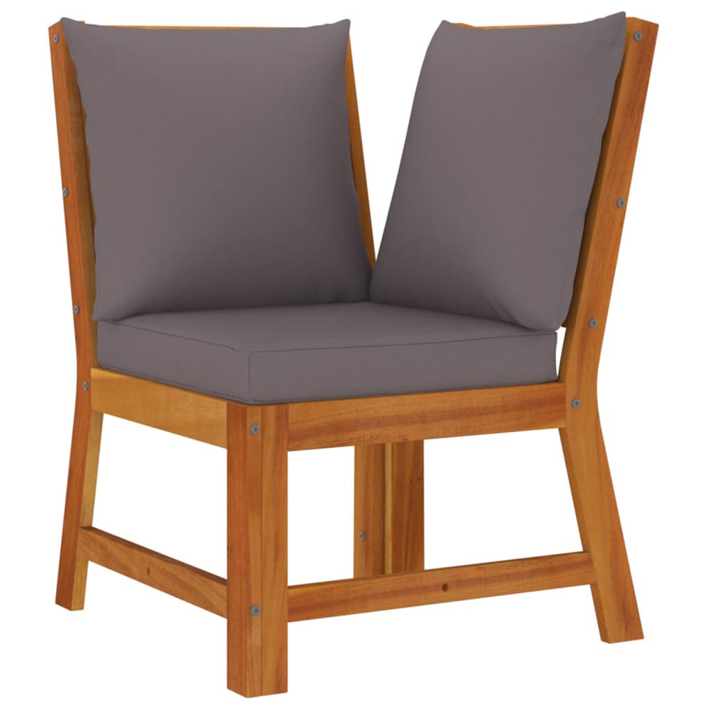 vidaXL 9 Piece Garden Dining Set with Cushions Solid Wood Acacia