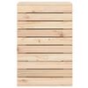 vidaXL Laundry Basket 44x44x66 cm Solid Wood Pine