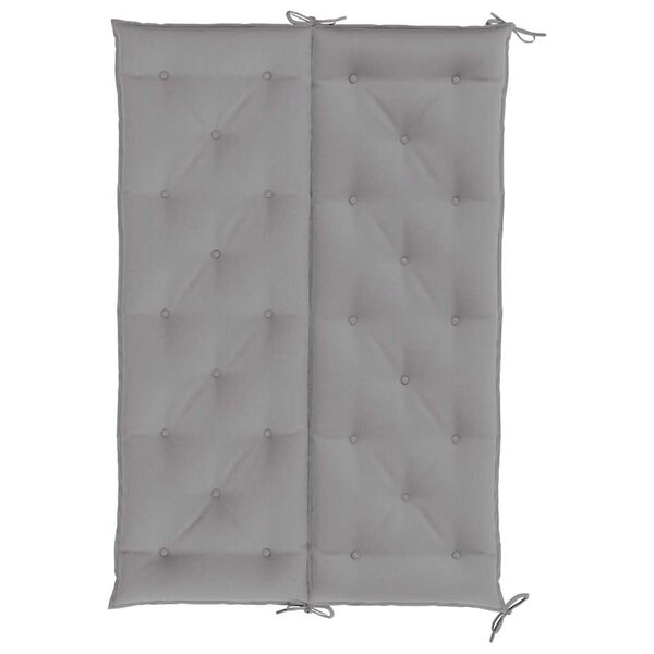 vidaXL Garden Bench Cushion Grey 150x(50+50)x7cm Oxford Fabric