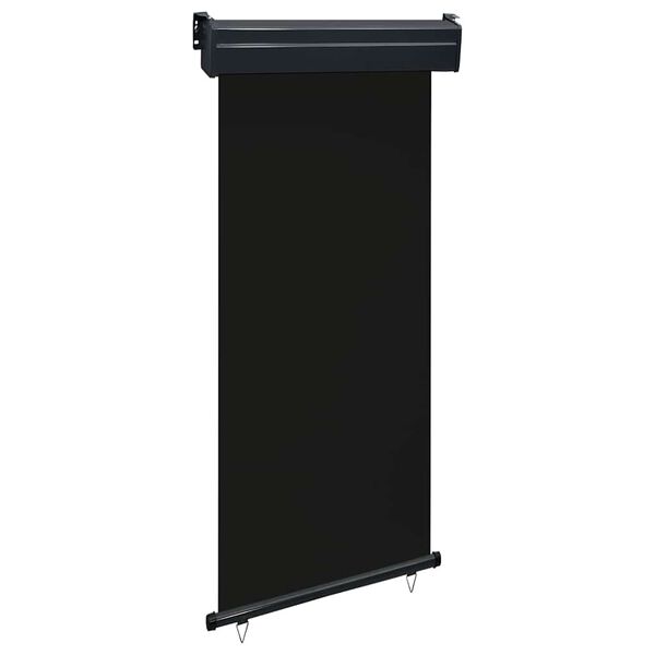 vidaXL Balcony Side Awning 105x250 cm Black