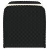 vidaXL Storage Bench with Cushion Black 80x51x52 cm Poly Rattan