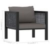 vidaXL 8 Piece Garden Lounge Set with Cushions Poly Rattan Anthracite