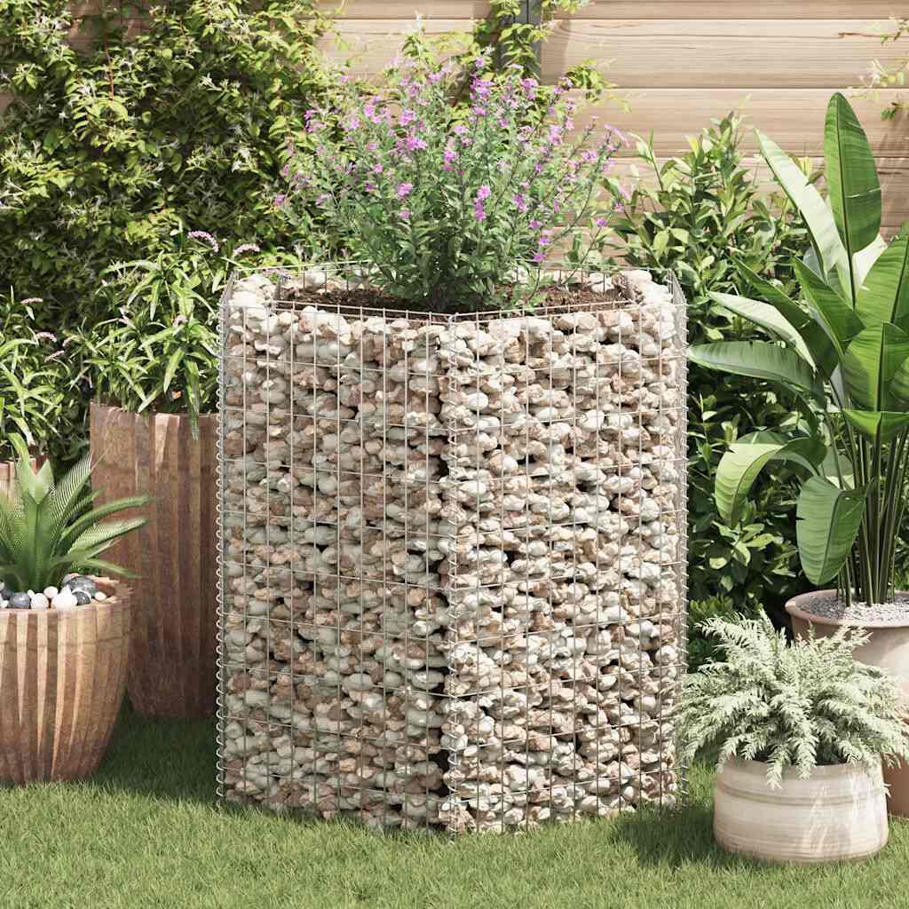 vidaXL Hexagonal Gabion Raised Bed 100x90x100 cm