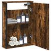 vidaXL Bathroom Mirror Cabinet Smoked Oak 42x12x60 cm Engineered Wood