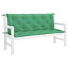 vidaXL Garden Bench Cushion Green 150x(50+50)x7cm Oxford Fabric