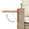 vidaXL 4 Piece Garden Sofa Set with Cushions Beige Poly Rattan