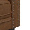 vidaXL 2 Piece Chesterfield Sofa Set Brown Faux Suede Leather