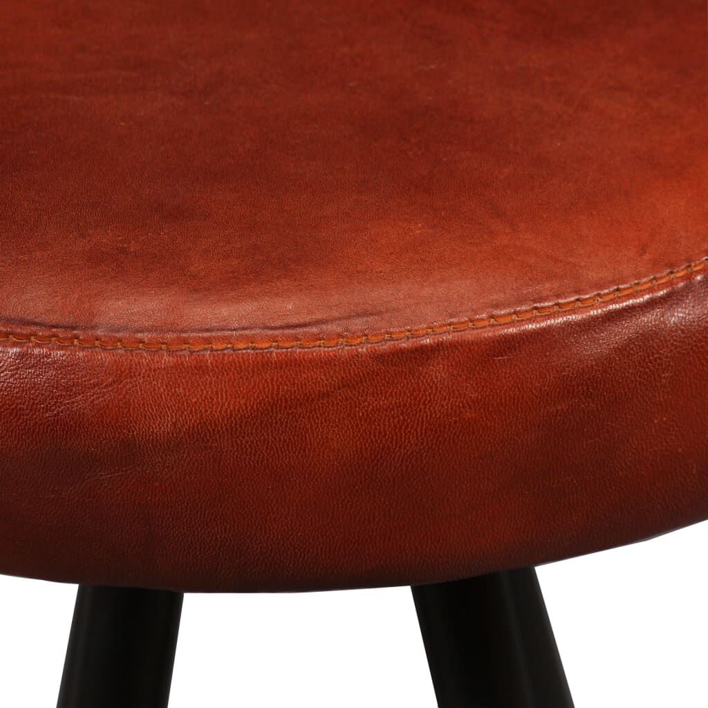 vidaXL Bar Set 3 Pieces Solid Wood Reclaimed and Genuine Leather
