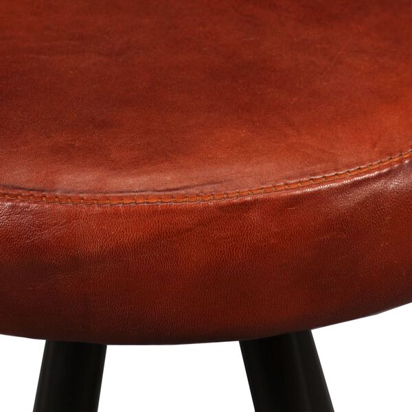 vidaXL Bar Set 3 Pieces Solid Wood Reclaimed and Genuine Leather