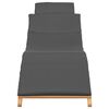 vidaXL Garden Sunlounger Brown 198 x 55 x 58.5 cm Solid Teak Wood