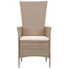 vidaXL 5 Piece Garden Dining Set Beige