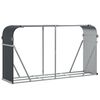 vidaXL Log Holder Anthracite 180x45x100 cm Galvanised Steel
