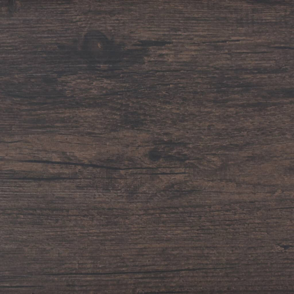 vidaXL Self-adhesive PVC Flooring Planks 5.02 m² 2 mm Dark Brown