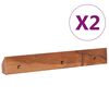 vidaXL Wall-mounted TV Cabinet 90x30x30 cm Solid Teak Wood