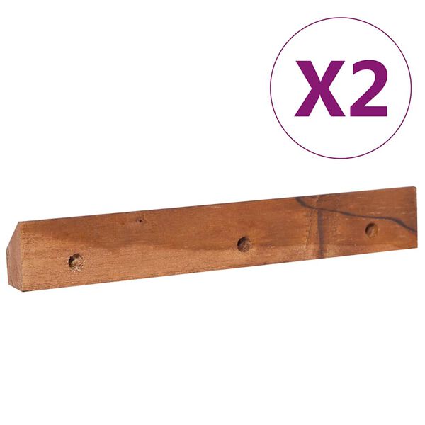 vidaXL Wall-mounted TV Cabinet 90x30x30 cm Solid Teak Wood