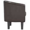 vidaXL Tub Chair Brown Faux Leather