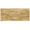 vidaXL Table Top Solid Oak Wood Rectangular 44 mm 140x60 cm