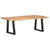 vidaXL Coffee Table with Live Edges 115x60x40 cm Solid Acacia Wood