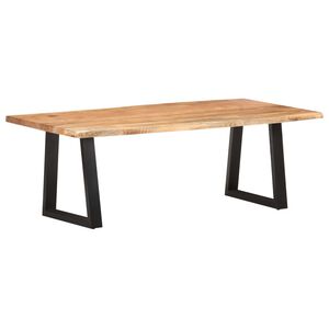 vidaXL Coffee Table with Live Edges 115x60x40 cm Solid Acacia Wood