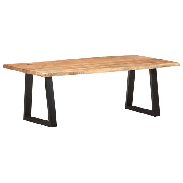 vidaXL Coffee Table with Live Edges 115x60x40 cm Solid Acacia Wood