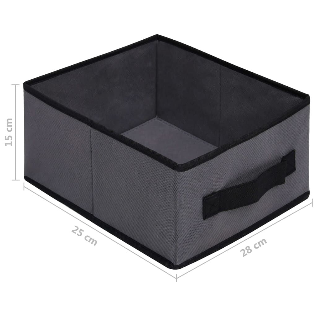 vidaXL Storage Cabinet with 6 Drawers 55x29x55 cm Grey Steel