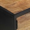 vidaXL TV Cabinet with Carved Door 130x30x40 cm Rough Mango Wood