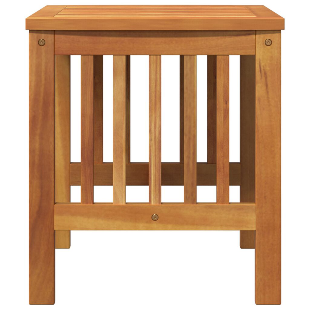 vidaXL Garden Side Table Brown 45x45x50 cm Solid Acacia Wood